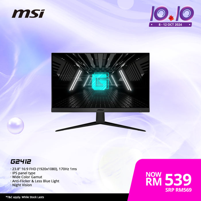 MSI Optix G2412 23.8 inch IPS 170Hz Gaming Monitors