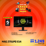 MSI MAG 275UPD E14 27" UHD/FHD 288Hz Dual Mode Gaming Monitor
