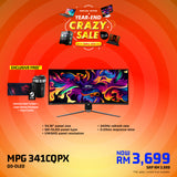 MSI MPG 341CQPX QD-OLED 34.18" UWQHD 240Hz Gaming Monitor