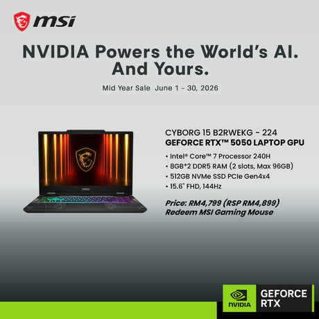 NVIDIA Mid Year Sales Cyborg 15 B2RWEKG-224MY