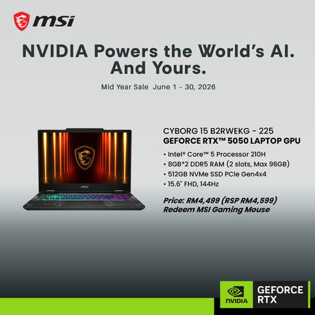 NVIDIA Mid Year Sales Cyborg 15 B2RWEKG-225MY