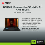 NVIDIA Mid Year Sales Vector 18 HX AI A2XWJG-838MY