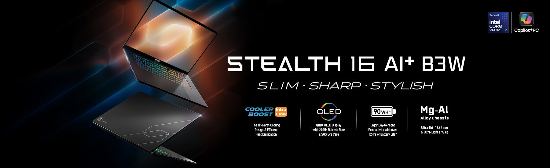 Discover the latest Stealth 16 AI+ B3W