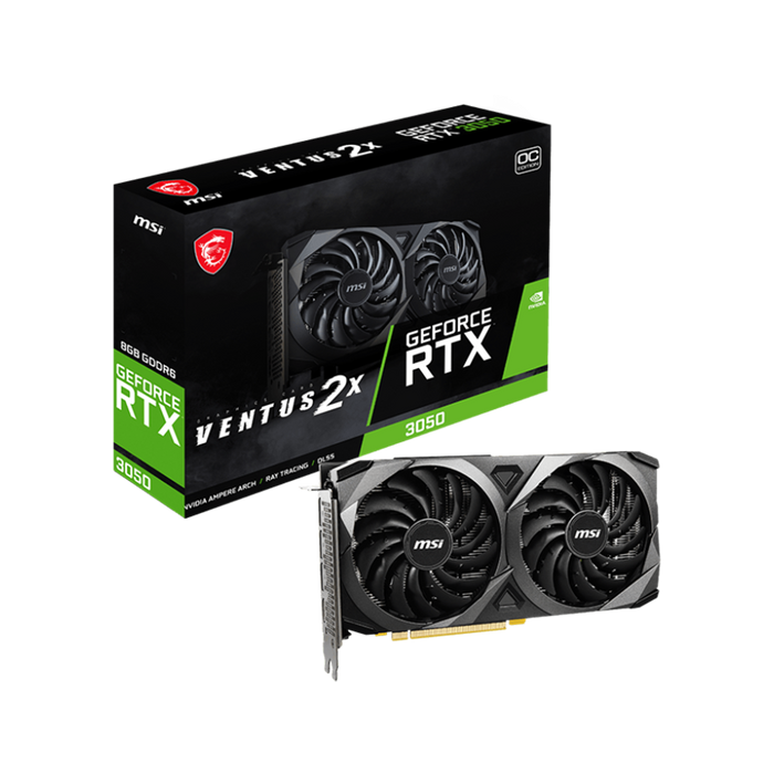 MSI GeForce RTX™ 3050 VENTUS 2X 8GB GDDR6 OC