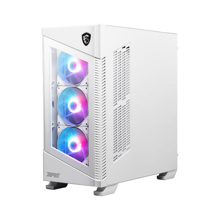 Upgrade Your Gaming Arsenal: MSI MPG VELOX 100R White ATX Case