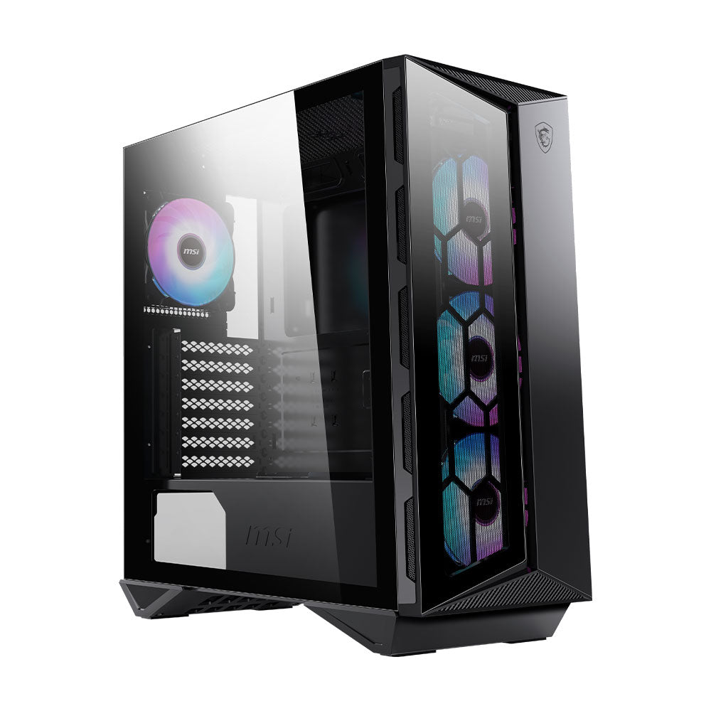 MSI GUNGNIR 110R ブラック RGBファン4台付き 自作PCケース MSI MPG GUNGNIR 110R ATX Gaming PC Case | Powered by MSI – MSI