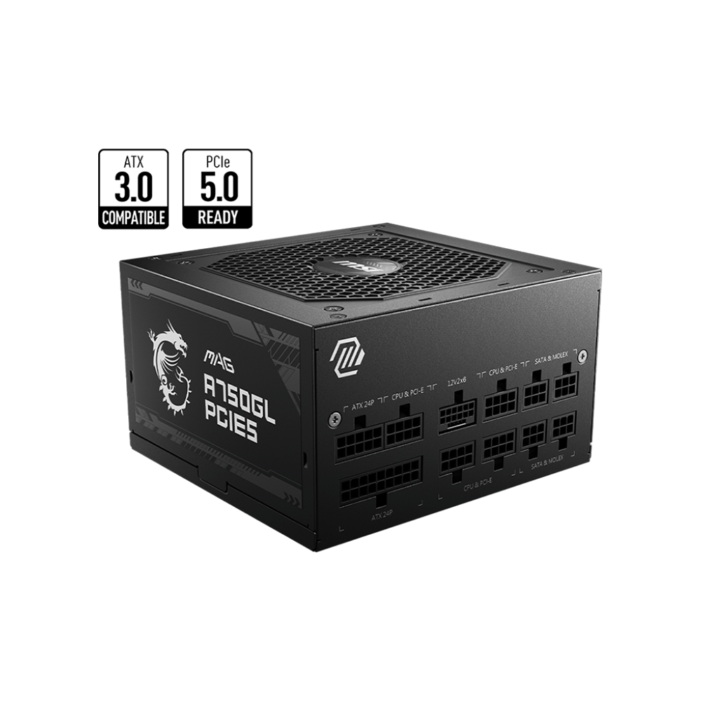 MSI MAG A750GL PCIE5 Gaming Power Supply | Powered by MSI – MSI