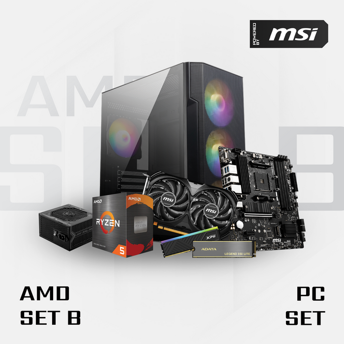 MSI AMD Set B Pc Set (AMD R7, RTX4060, 16GB, 1TB SSD)