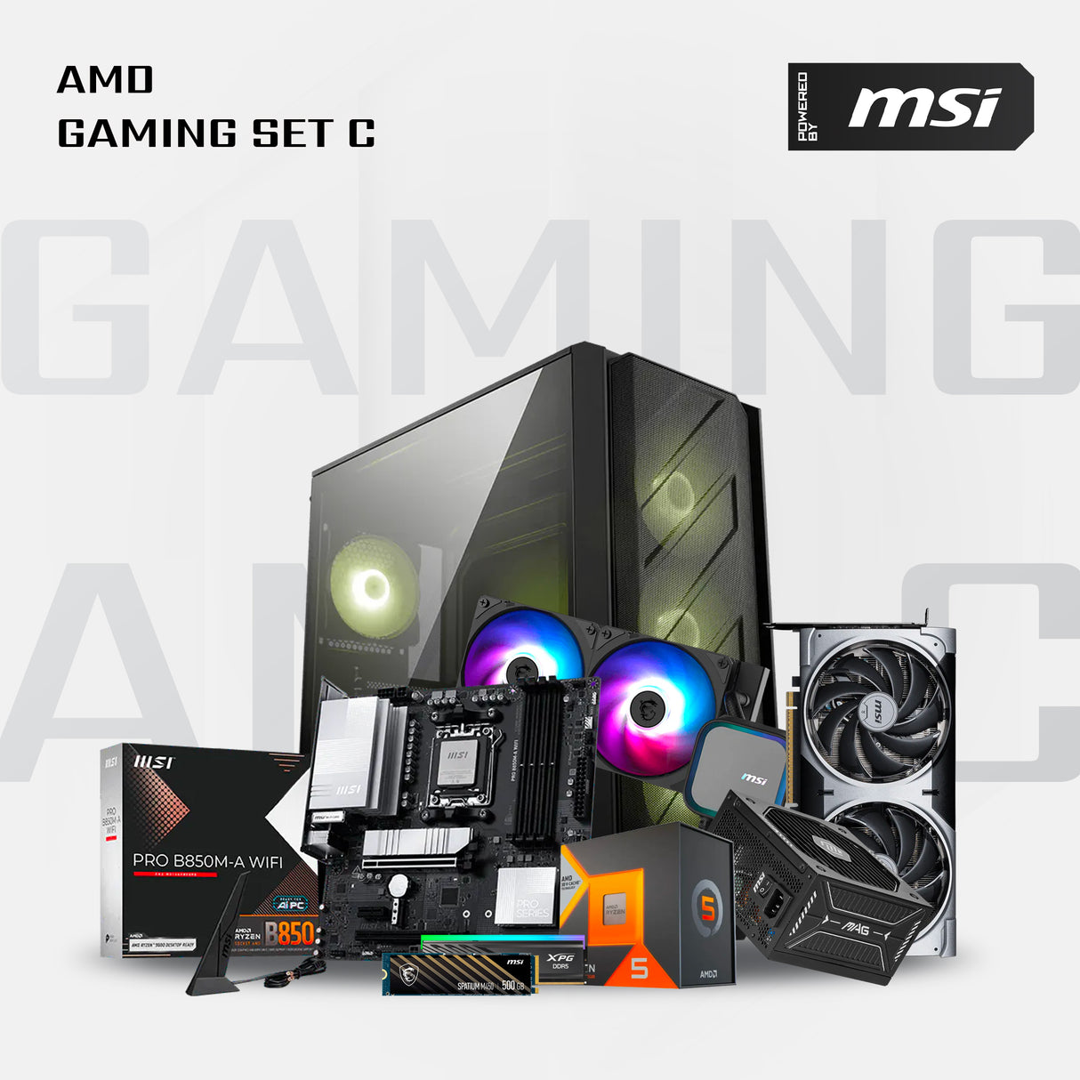 Powered By MSI Customized Gaming PC - R5-7500X3D+RTX5070