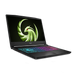 15.6 inch FHD laptop display with msi slogan, green eagle that has red eyes while lit up 4-Zone RGB keyboard with a trackpad. USB 3.0, USB 2.0