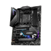 MSI MPG B550 Gaming Carbon WiFi ATX motherboard supports AM4 CPUs, RAM x 4, M.2 x 2, PCIEx16 x 2, ARGB x 2, RGB x 1, and includes a 3-year warranty.