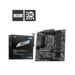 PRO B760M-A WIFI DDR5 motherboard with its packaging box displayed on a black background.
