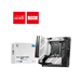 MPG B760I Edge Wifi DDR5 ITX Gaming Motherboard With Its Packaging Box Displayed On A Black Background.