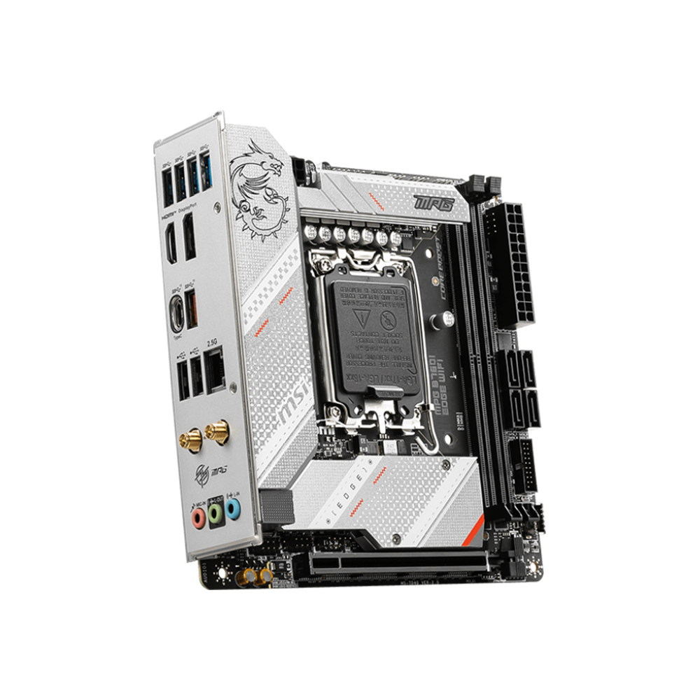 MSI MPG B760I Edge Wifi DDR5 ITX Gaming Motherboard | Powered by MSI MPG B760I Edge Wifi DDR5 ITX Gaming Motherboard | Powered by