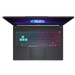 Cyborg 15 AI A1VEK 093 Gaming Laptop front cover Neon keyboard lit up with trackpad and built-in webcam