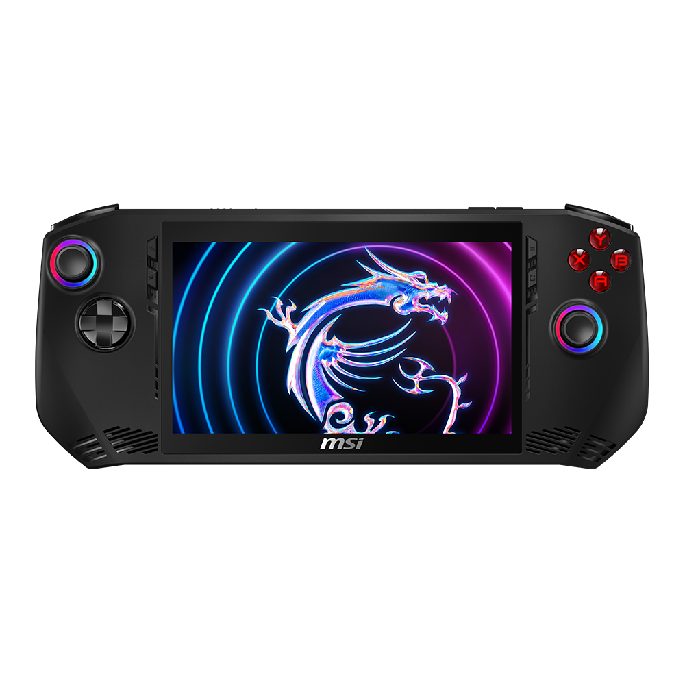 MSI Gaming Claw Series Handheld Device with Analog Buttons, Joystick Knobs. Console buttons