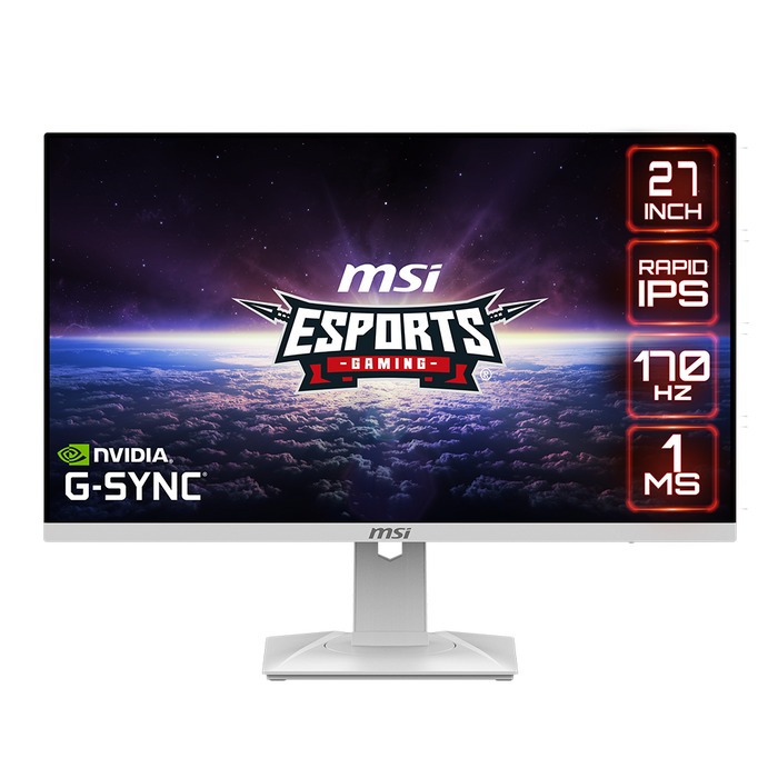 MSI G274QRFW 27" IPS 170Hz White Gaming Monitor