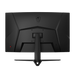 32 inch Curved Gaming Monitor: msi embedded logo and power button with monitor support stand