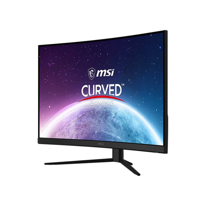 31.5 inch Curved Gaming Monitor: msi embedded logo in monitor bracket and power button