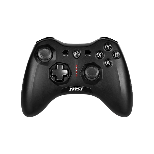 MSI Force GC20 V2 Black Gaming Controller it's an essential tool for any serious gamer looking to dominate the competition with style and precision Front Player View