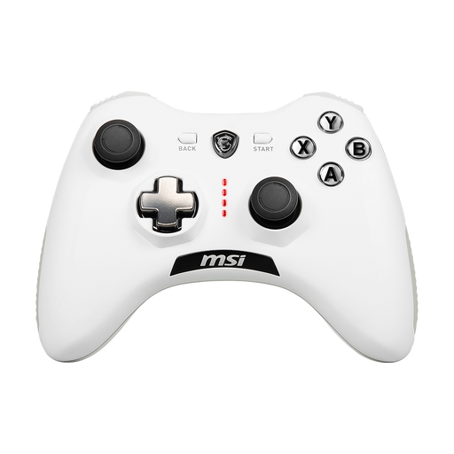 Force GC20 V2 White Gaming Controller Boasts A Reputable White Skin Includes Each Button For Support PC and Android Top View