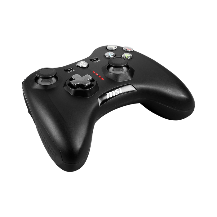 MSI Force GC30 V2 Gaming Controller, Wireless. Analog placement for racing/football games. Dual vibration motors for feedback.