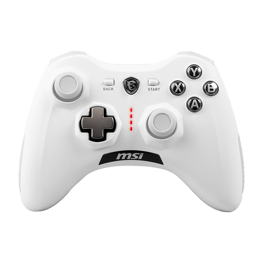 MSI Force GC30V2 White Wireless Gaming Controller, Dual Vibration, Dual Connection, Interchangeable D-Pads, PC & Android.