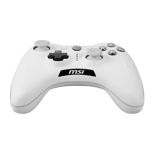 MSI Force GC30V2 White Wireless Gaming Controller Dual Vibration Motors Dual Connection Modes Interchangable D-Pads Compatible with PC & Android