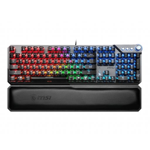 The MSI Vigor GK71 Sonic Gaming Keyboard combines precision performance with striking aesthetics, customizable RGB lighting and mechanical switches