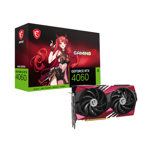 MSI GeForce RTX 4060 GAMING X 8GB GDDR6 graphics card for high-performance gaming with packaging box.