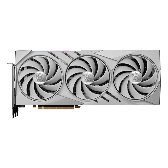 RTX 4080 Super 16G Gaming X Slim White: 16GB GDDR6X, 9728 CUDA, 2.23GHz Boost, Ray Tracing, AI-accelerated, White Edition.