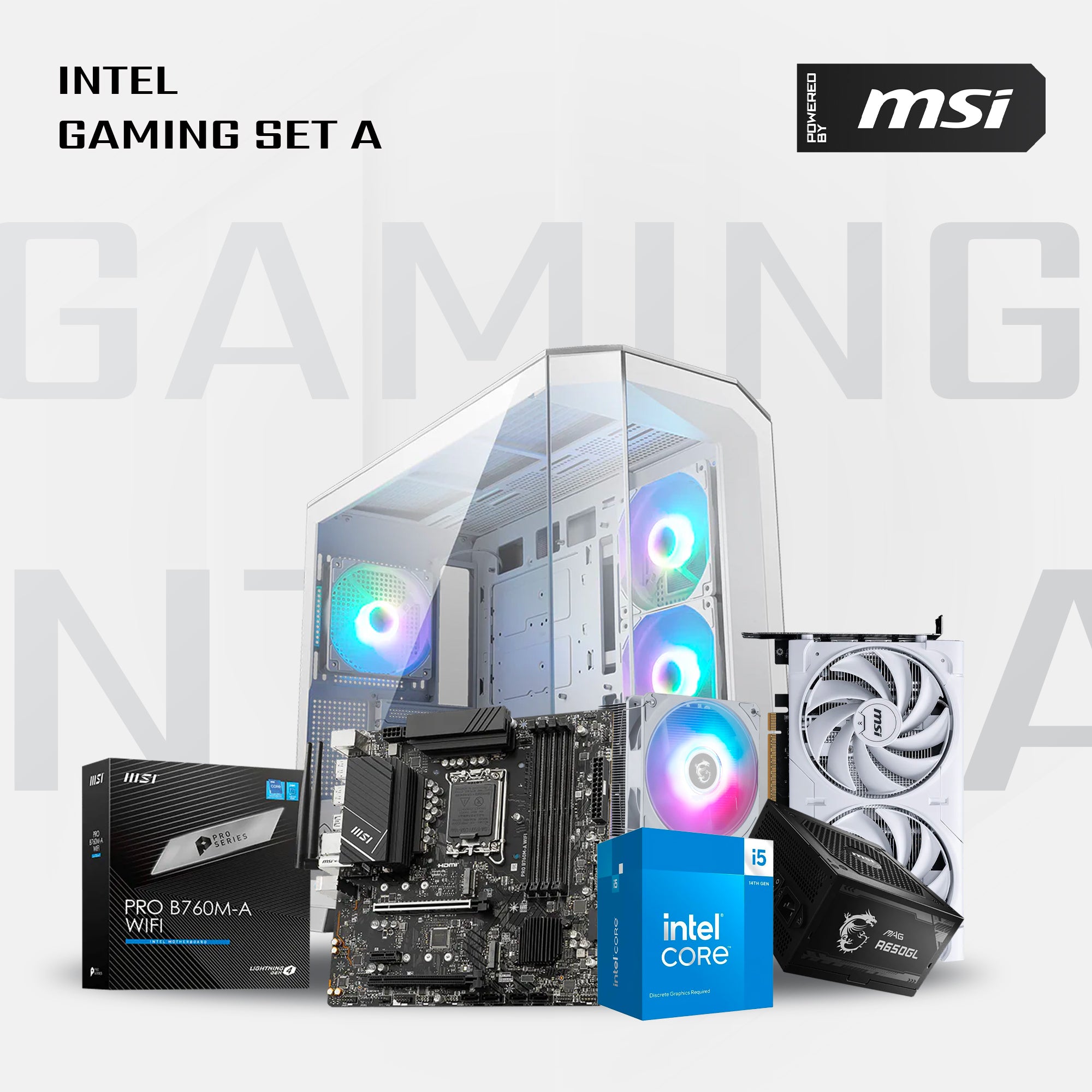 Powered By MSI Customized Gaming PC - i5-14400F+RTX5060