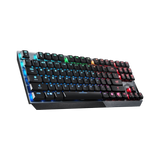 Experience precision gaming with MSI Vigor GK50. Low-profile, clicky keys, and TKL design for more space. Perfect for compact, high-performance setups.