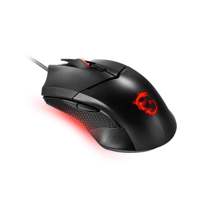 The MSI Clutch GM08 Mouse: lightweight, precise, compact with RGB lighting and 8,000 DPI sensor. Play anywhere!