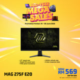 MSI MAG 275F E20 27" FHD 200Hz IPS Gaming Monitor