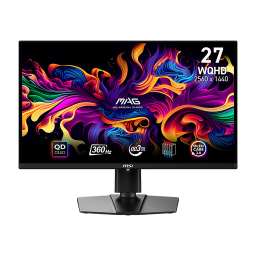 27 inch 360Hz WQHD 2560 X 1440 QD OLED display 0.03 response rate