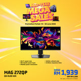 MSI MAG 272QP QD-OLED X24 26.5" QHD 240Hz QD-OLED Gaming Monitor