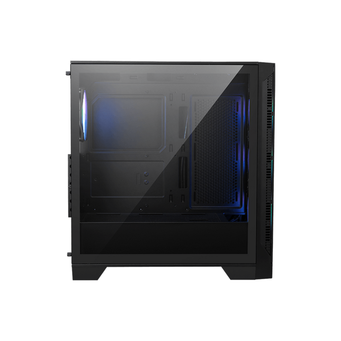 Unleash Gaming Power: MSI MAG Forge 320R Airflow Gaming Case Side Profile Exteriror