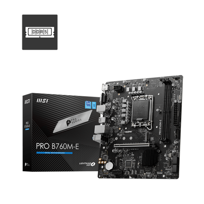 MSI Pro B760M-E DDR5 Motherboard