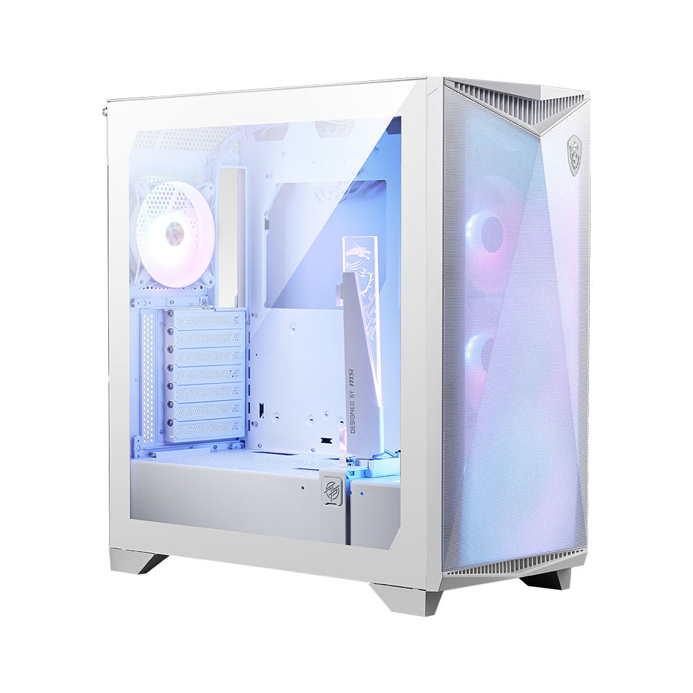MSI MPG GUNGNIR 300R Airflow White ATX PC Gaming Case | Powered by