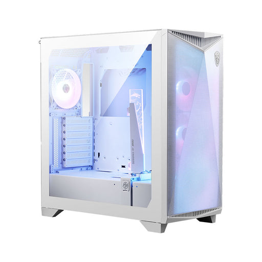 Alternative Text: "MSI MPG GUNGNIR 300R Airflow White ATX Gaming Case: Elevate Your Gaming Experience with Style and Performance