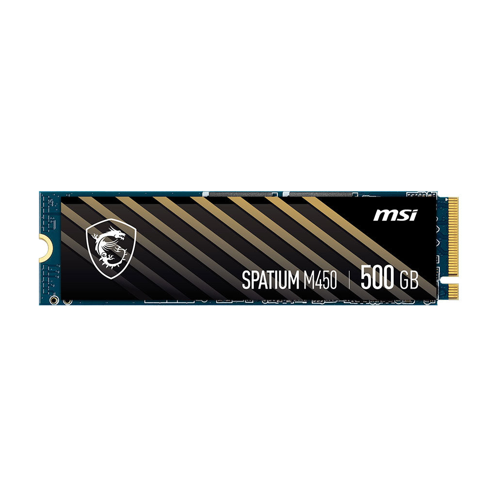 内蔵型SSD MSI SPATIUM M450 500GB SSD MSI Spatium M450 PCIe 4.0 NVMe M.2 SSD 500GB | Powered by MSI