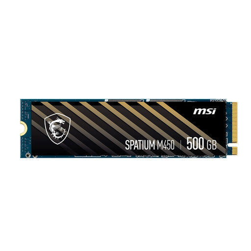 MSI Spatium M450 PCIe 4.0 NVMe M.2 SSD 500GB For Gamer Streamer Office Designer Use