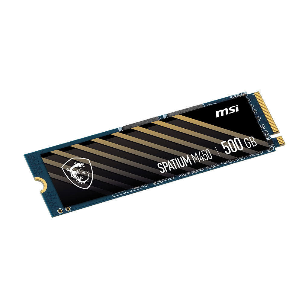 MSI Spatium M450 PCIe 4.0 NVMe M.2 SSD 500GB | Powered by MSI