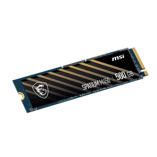 MSI Spatium M450 PCIe 4.0 NVMe M.2 SSD 500GB For Gamer Streamer Office Designer Use
