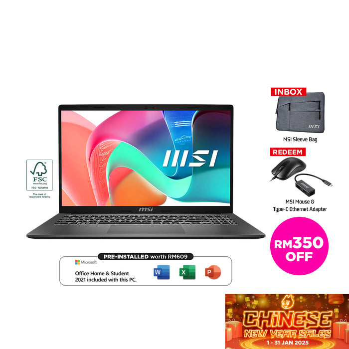 MSI Modern 15 F13MG 034 Business and Productivity Laptops