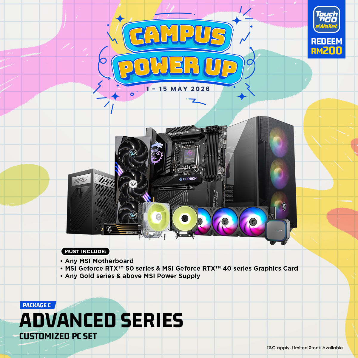 Powered By MSI Customized Gaming PC - R5-5500+RTX5050