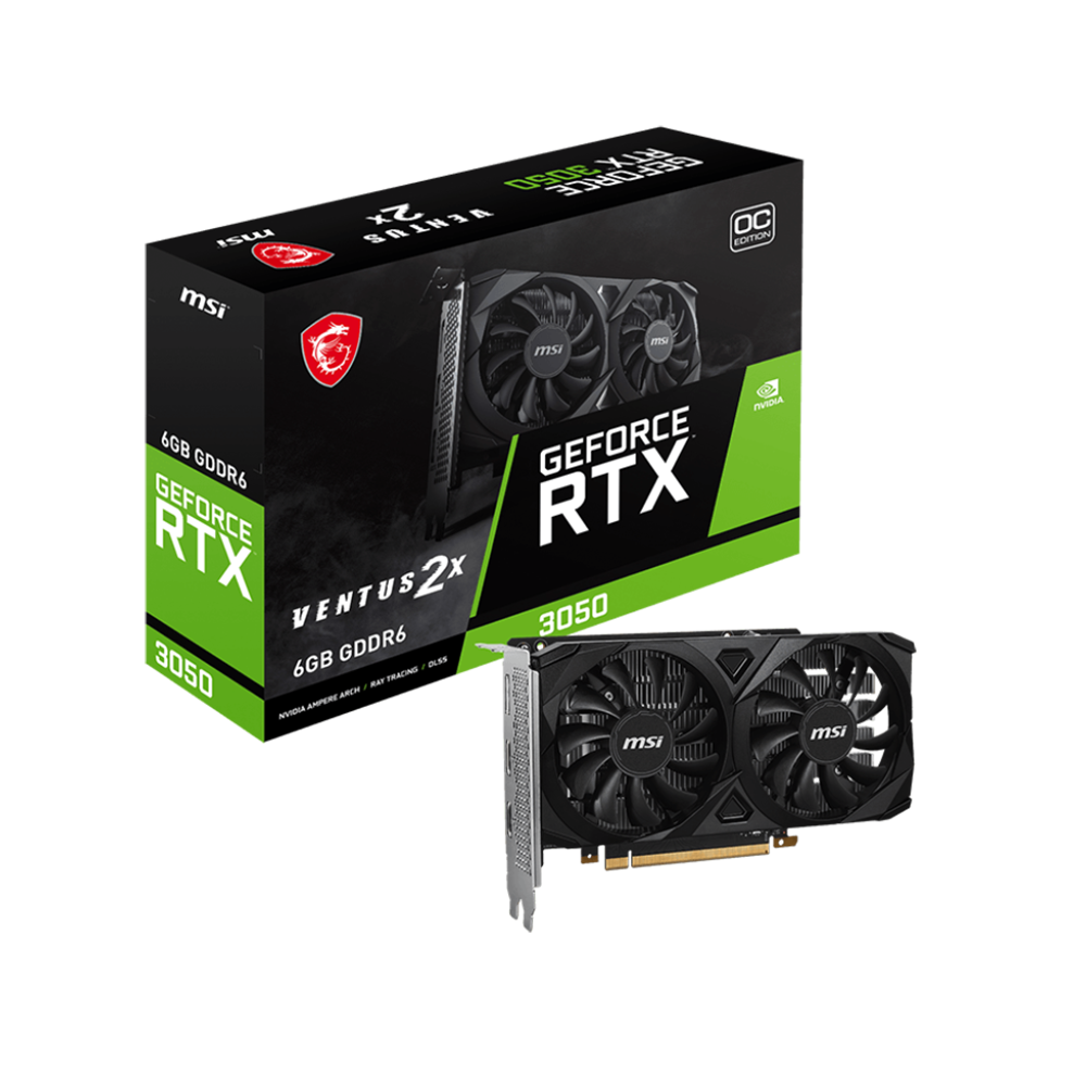 NVIDIA GeForce RTX™ 3050 VENTUS 2X 6GB OC Graphic card — MSI Store 