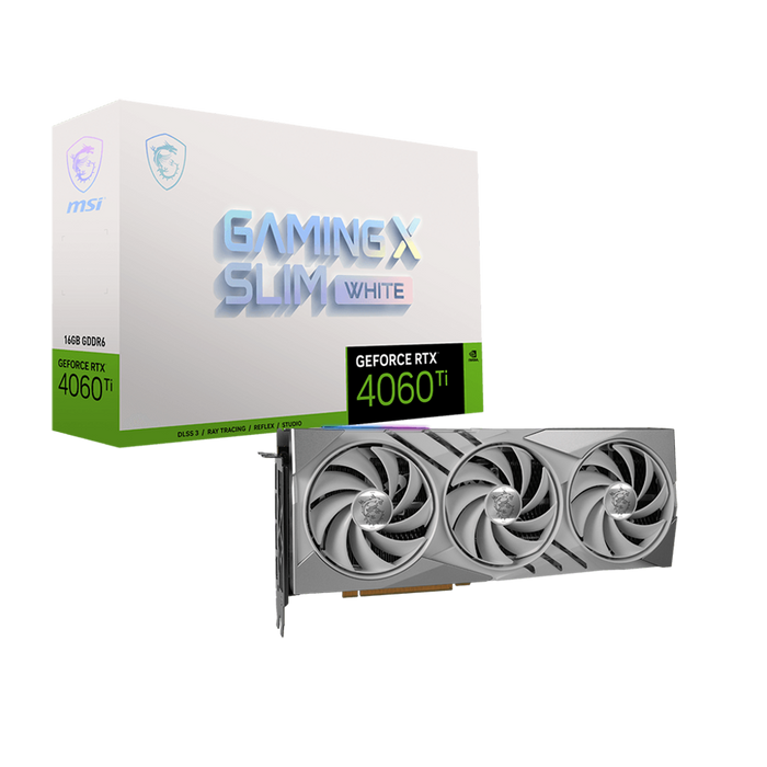 MSI GeForce RTX™ 4060 Ti GAMING X Slim 16G White