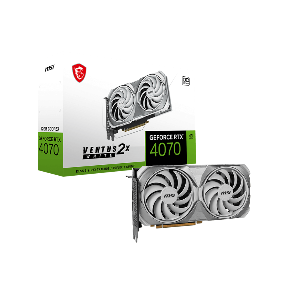 NVIDIA GeForce RTX™ 4070 VENTUS 2X WHITE 12GB OC Graphic Card
